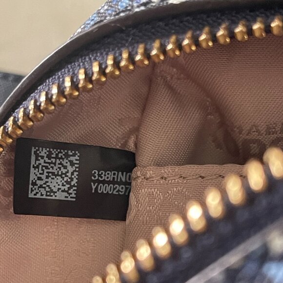 Michael Kors Abbey Blue/White Floral Mini Backpack - Picture 15 of 16